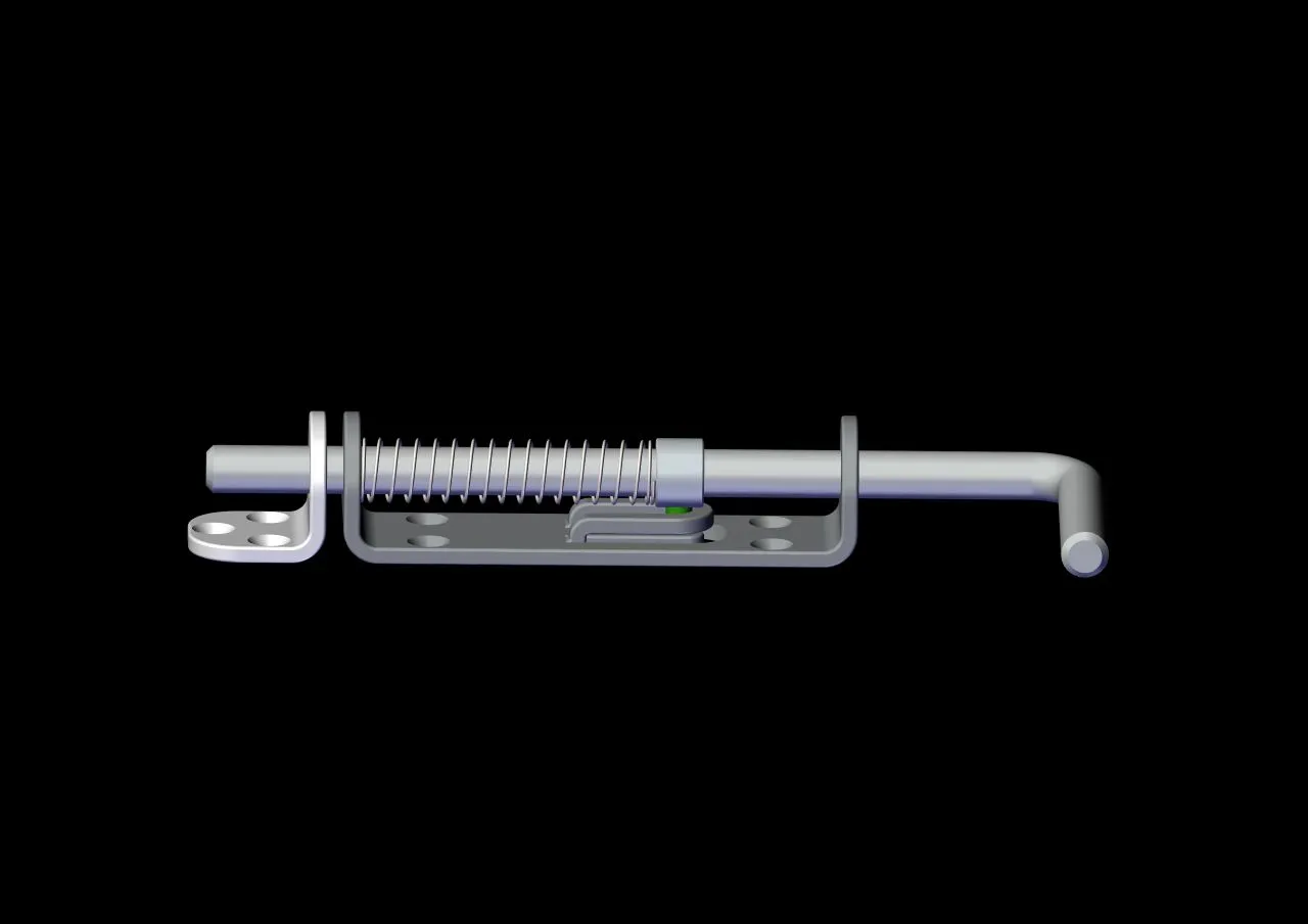 Step 01 — Spring bias, bolt seated by default
