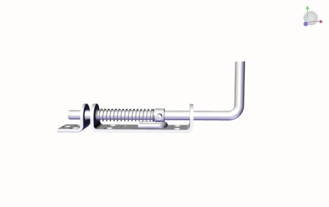 BrazLatch triple-action mechanism close-up